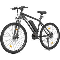 Vélo Électrique VTT Touroll U1 26 - Moteur 250W - Batterie 13 Ah -- Autonomie 65 km - Pneus Tout-Terrain CST - Shimano 21 Vitesses
