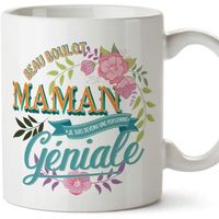 Tasse - Mug pour Maman –"Beau Boulot Maman" (modèle 1) – Idée Cadeau Fête des Mères - Anniversaire originale 1