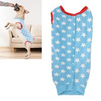 Costume de récupération pour chien Le motif d'étoiles bleues de costume de récupération de chien empêche de lécher le B57 139825