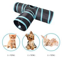 Tunnel De Jeu Pour Chat 3 Voies - Tente Halloween Pour Chats, Lapins Et Petits Animaux