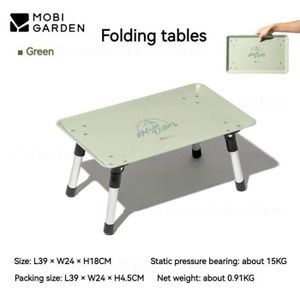 TABLE DE CAMPING Vert - Table pliante ultralégère pour camping, min