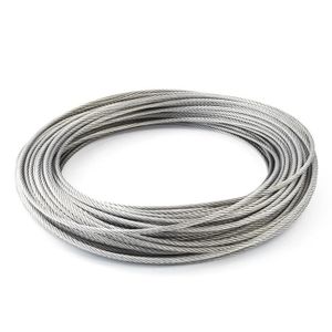 10m câble 3mm acier zingué EN 12385-4 6x19+FC