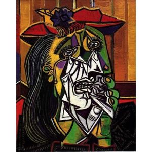 TOILE Toile De Qualité Musée À Encadrer, 1937 La Femme Qui Pleure (Dora Maar), Pablo Picasso - 60 X 40 Cm (A2), Lienzo Canvas Muse[m9143]