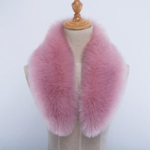 ECHARPE - FOULARD peau rose 65cm Manteau À Col En Fourrure Pour Homm