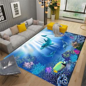 TAPIS Tapis Ocean World 3D, Tapis De Chambre, Tapis De S