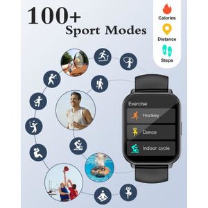 Montre connectée sport Montre Connectée Homme Femme avec Appel Bluetooth 