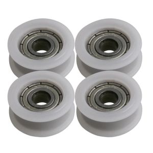 5pcs 3*10*3mm U Groove largeur 1.2 mm Guide Poulie Scellé Rail Roulement à billes 6