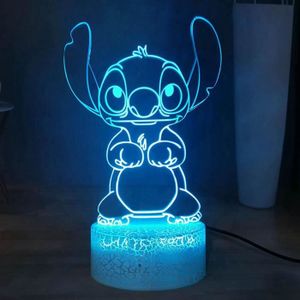 Lampe de bureau pliable à Led, nouveau design Disney Stitch, avec  taille-crayon, rechargeable par Usb, jouet pour enfants, cadeau idéal