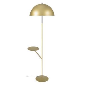 LAMPADAIRE FLORAL-Lampadaire étagère métal  doré,noir Abat-jour: bol métal doré 1 ampoule E27 bohème P44xD44xH160cm
