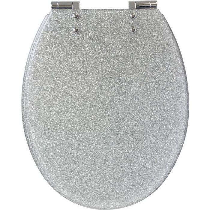 Abattant wc best sale noir paillette alinea