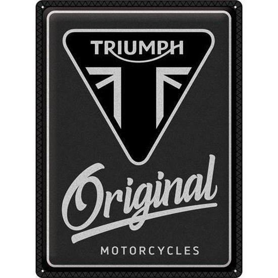 Plaque émaillée Publicitaire Métal - TRIUMPH - Neuve, Décoration Atelier Ou Garage