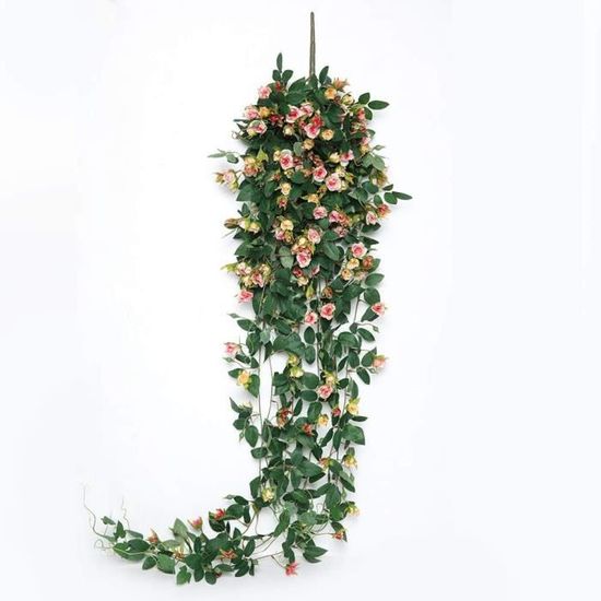 Lot De 2 Plantes Artificielles Suspendues, Fausses Feuilles De Lierre Decoration Murale~p120950224