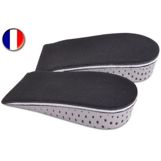 1 Paire De Talonnettes CONFORT - Dessus Cuir, Intérieur Latex, Tailles 41 à 44