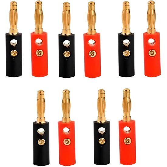 100 Fiches Banane 4 Mm En Laiton - Connecteurs Soudables Pour Haut-parleurs, Batteries, électronique - Lot De 100 Pièces