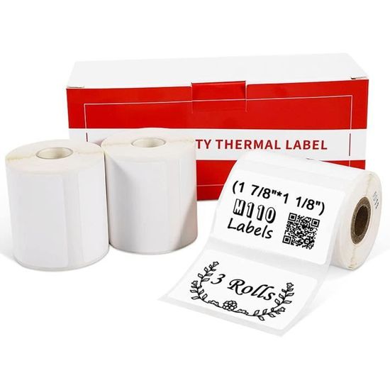 M200 M110 Labels Étiquette thermique à ruban pour étiqueteuse avec