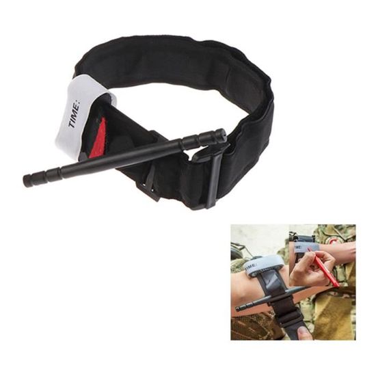 Lot De 4 Garrots Tactiques Cerkkapo – Nylon Résistant, 95 Cm, Boucle Plastique, Utilisation Une Main, Pour Premiers Secours, Camping, Chasse, Militaire