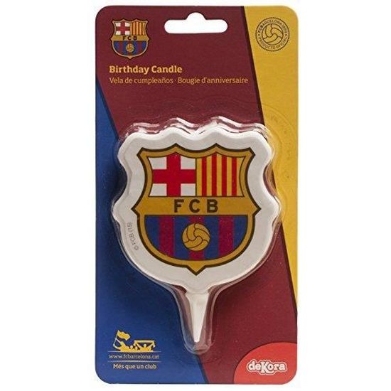 Bougie Fc Barcelone 2d Barca Foot Gateau Anniversaire Fete Enfant 973 Cdiscount Maison