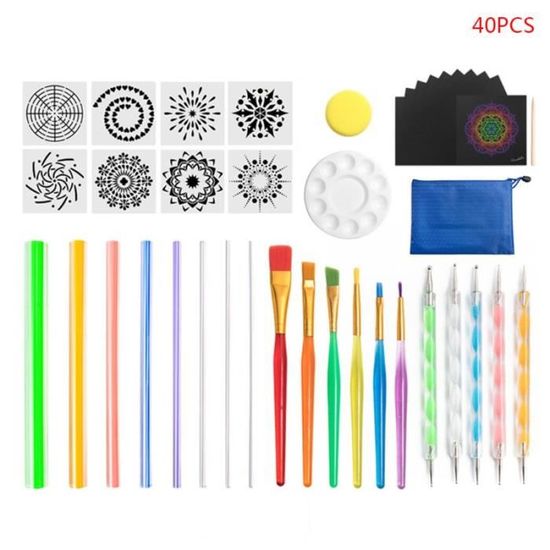 35 Pièces Peinture Outil Mandala Dessin Pierre Dotting Outils pour La Maison PC EN KIT 35 Pièces Peinture Outil Mandala Dessin Pierre Dotting Outils pour La Maison PC EN KIT
