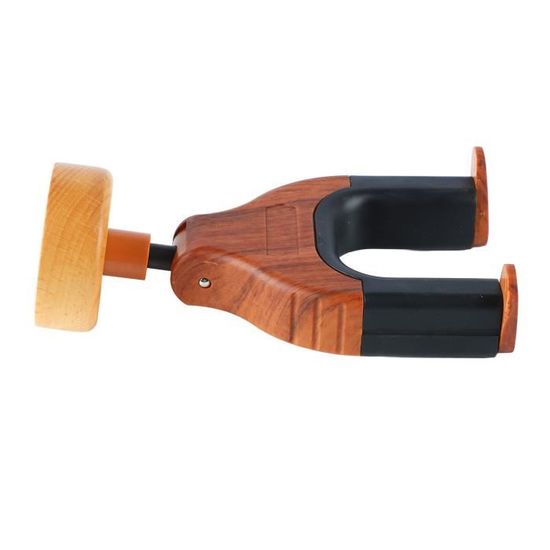 Stand Guitare LEKATO Support De Guitare En Forme De A,réglable Et Robuste,en Bois De Acajou Pour Guitares Acoustiques,électriques Et Basses,flûtes, clarinettes, Ukulélés,etc (Bois Support Guitare Sol