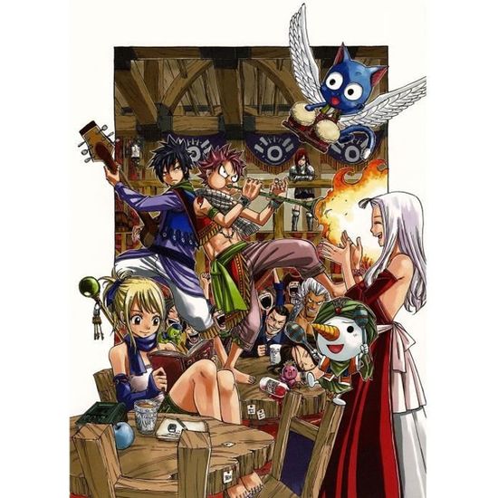 Poster Affiche Fairy Tail Guildes Manga Anime(30x43cmB)