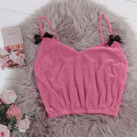 Caraco Bustier Valisère Secret Service - Rose Pâle - Taille L - Neuf Avec étiquettes