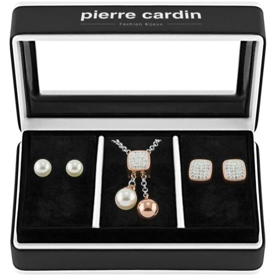 Lot Bracelet Et Boucles D'oreilles Pierre Cardin Style Années 70 - Bronze Doré, Excellent état