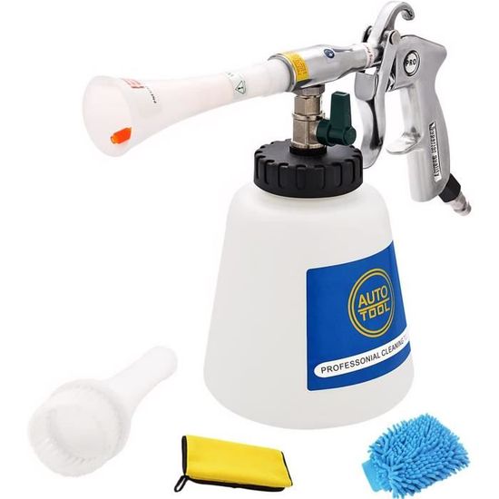 Sensen EXLECO Kit de Lavage - Pistolet de Nettoyage Voiture Intérieur 6~9,2 Bar Air Comprimé