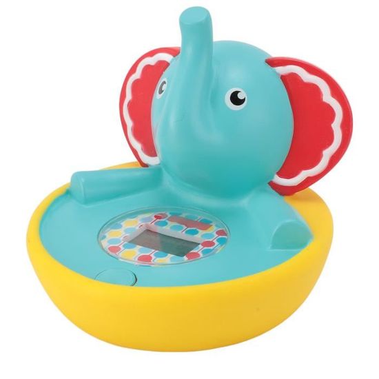 Thermomètre De Bain Bébé Flottant - Avertissement 3 Couleurs - Étanche - Précision 0,5°C - Jouet Baleine