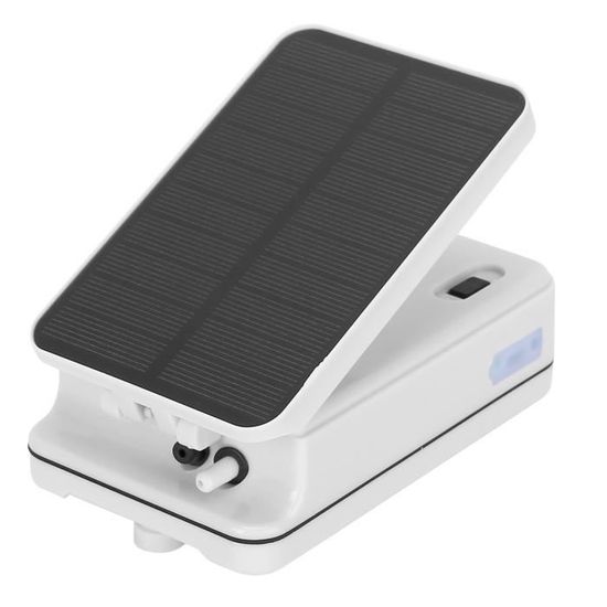 Weinsamkeit Pompe à Oxygène Pour Bassin Solaire, Aérateur De Bassin Solaire 4 W Avec Batterie De