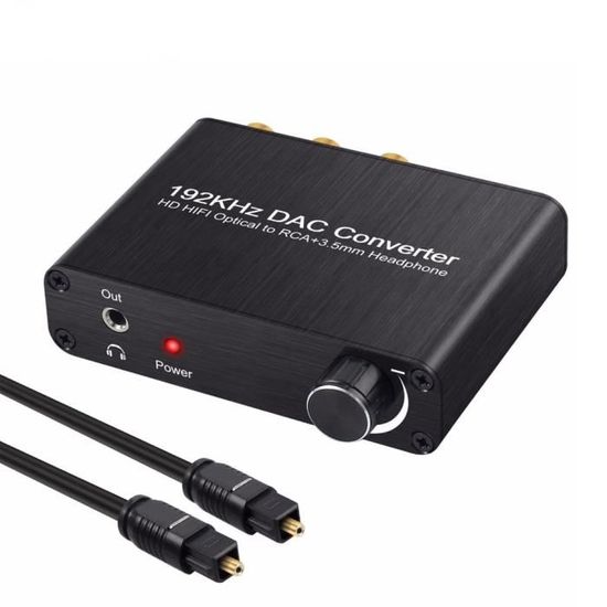 Convertisseur DAC 192KHz HDMI ARC - Adaptateur Audio Numérique Vers Analogique SPDIF Coaxial