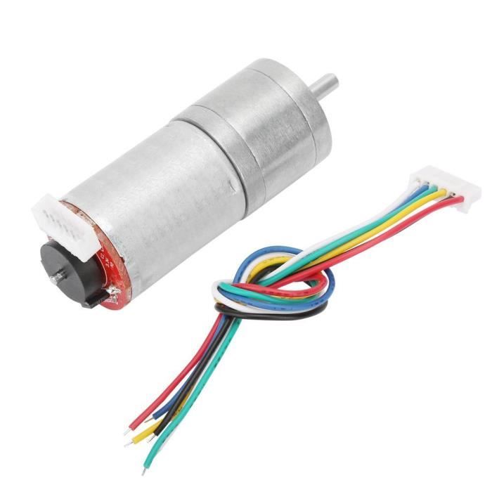 AIZ Moteur À Encodeur Dc 12V Réducteur De Vitesse Pour Robot Rc Car Diy Engine Toy (100Rpm)