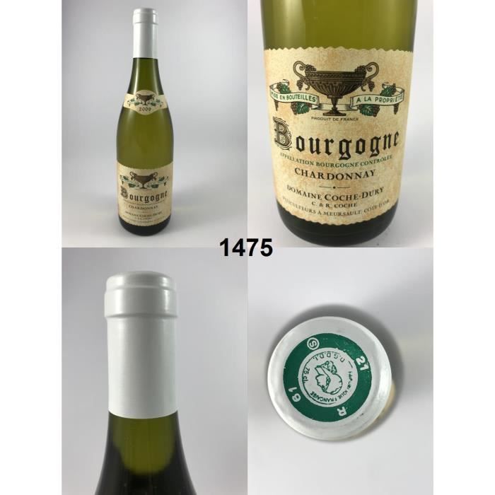 Bourgogne Chardonnay - Coche-Dury 2009 - N° : 1475, Bourgogne, Blanc