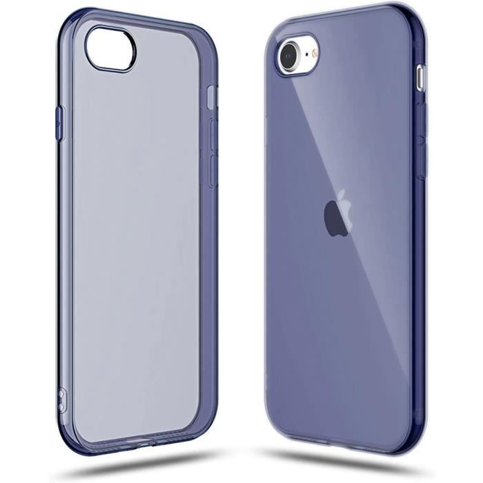 Coque pour iPhone 8 Silicone Antichoc Bleu Marine