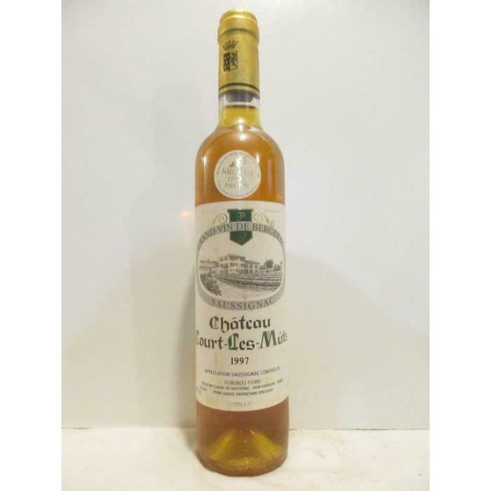 50 cl saussignac château court-les-mûts liquoreux 1997 - sud-ouest