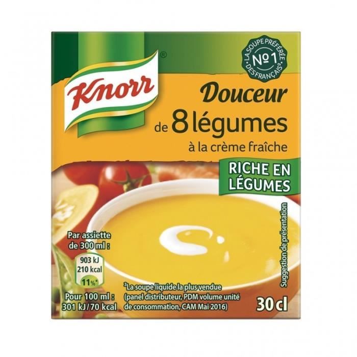 Knorr Douceur 8 Légumes à la Crème Fraîche 30cl (lot de 6)