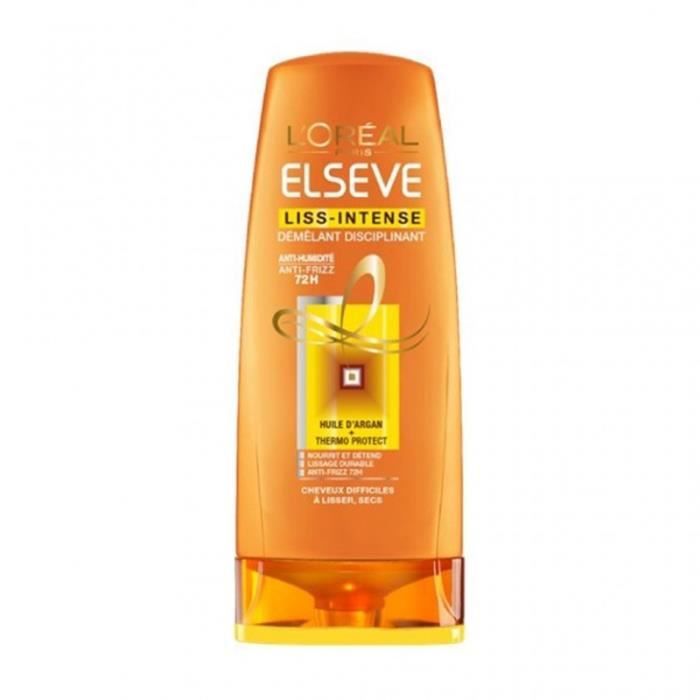 L’Oréal Paris Elseve Liss-Intense Démêlant Disciplinant Cheveux Difficiles à Lisser et Secs 200ml (l
