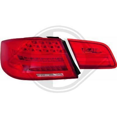 1216896 , Paire de feux arrière rouge pour BMW SERIE 3 Coupe de type E92 de 2006 a 2010