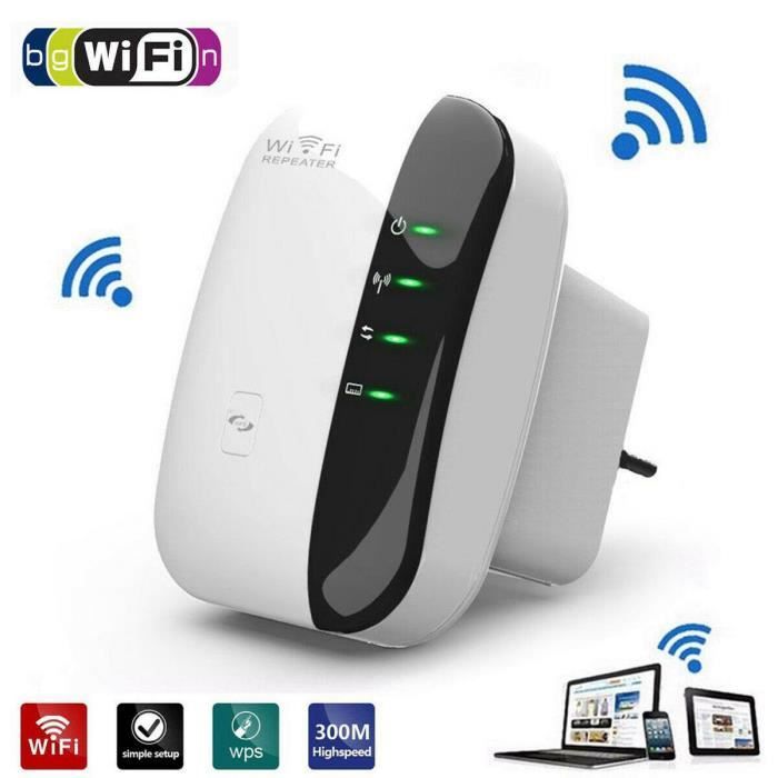 Répéteur WiFi Amplificateur de gamme de signal Répéteur amplificateur de réseau Internet sans fil Répéteur