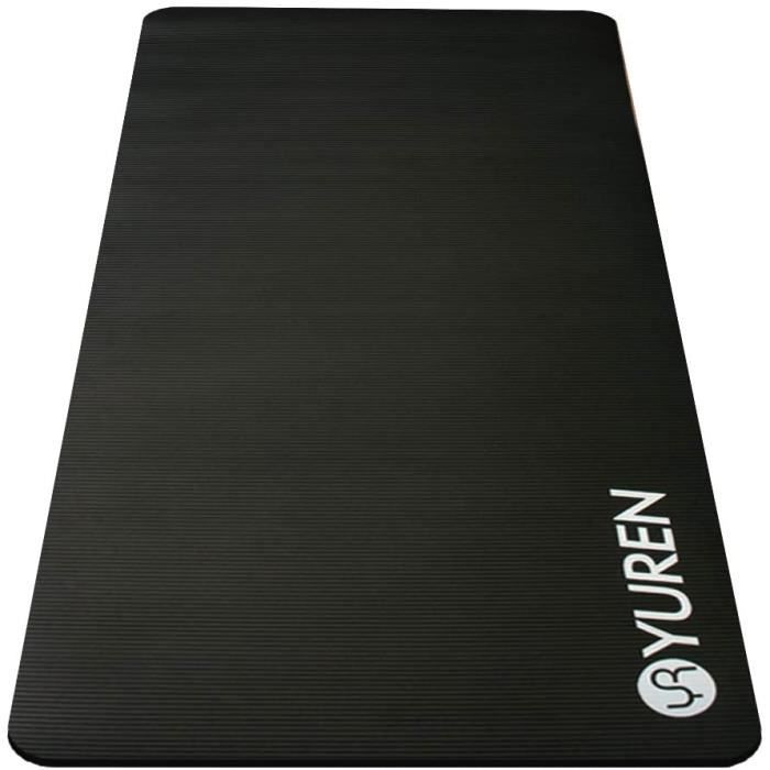 YUREN Tapis de Yoga XL 90×185cm Pilates Fitness Sport Gym Antidérapant NBR 10mm Épais Tapis de Sol avec Sac et Sangle de Yoga