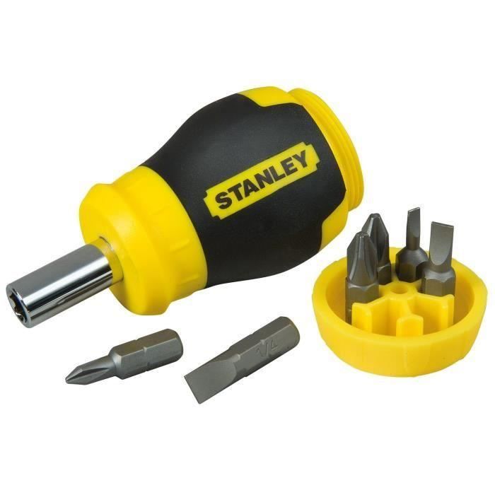 STANLEY Tournevis porte-embouts boule + 6 embouts (Lot de 3)