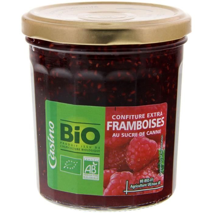 Confiture extra framboise bio - 360g