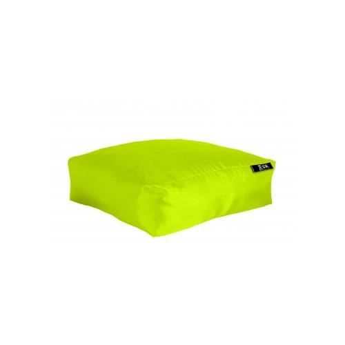Coussin de sol XXL Outdoor en microbille Vert Anis 90 x 90 x H 30 cm