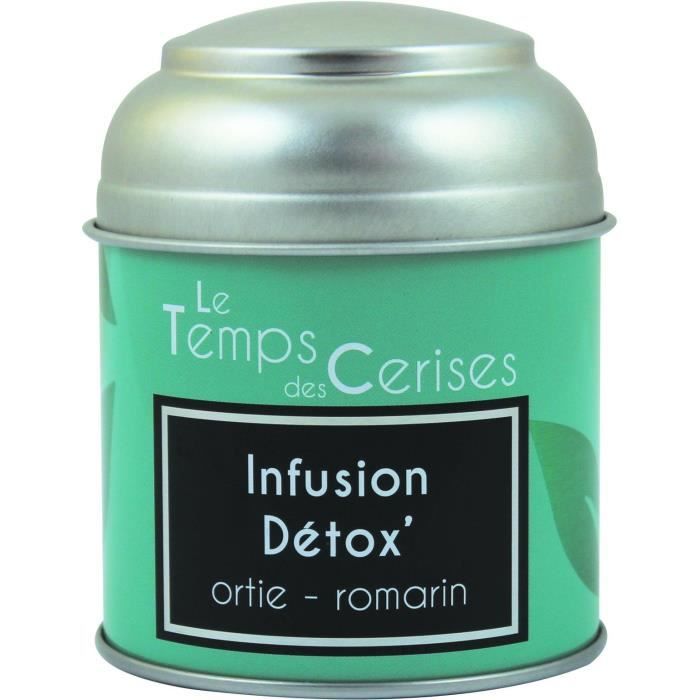 LE TEMPS DES CERISES Infusion Detox Boite Métal 30g