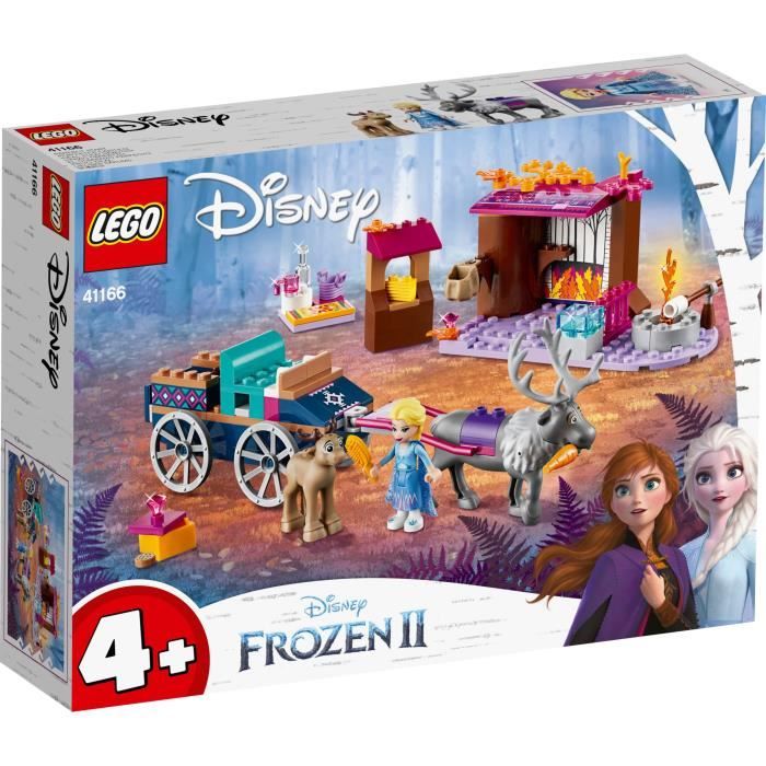 LEGO® Disney 41166 L’Aventure en Calèche d’Elsa, Jouet, Écurie, Princesse Elsa et Figurines