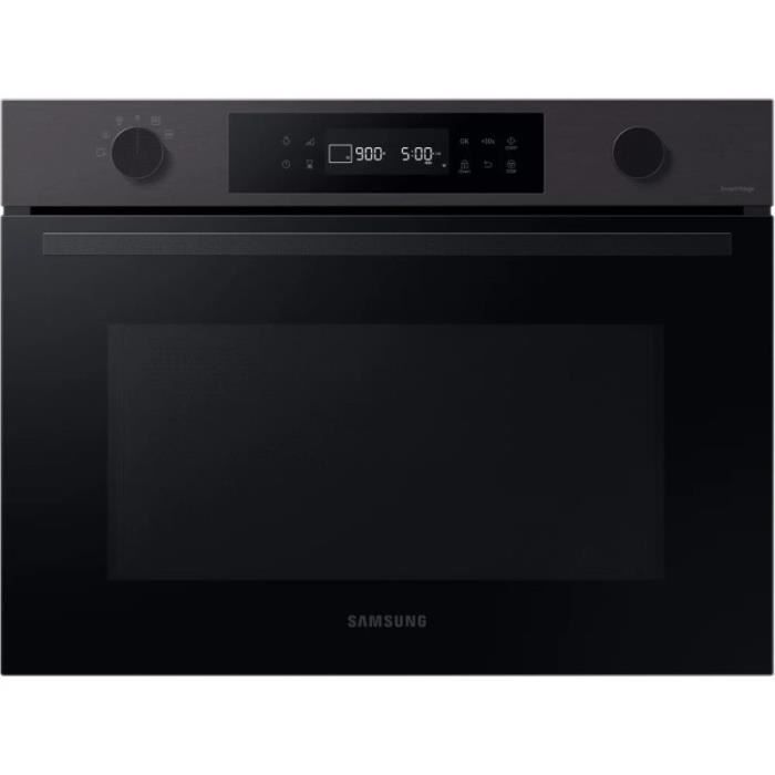 MICRO ONDE ENCASTRABLESAMSUNG Micro-Ondes Encastrable 50L 900W Connectivité Wi-Fi Steam Clean 57 Noir