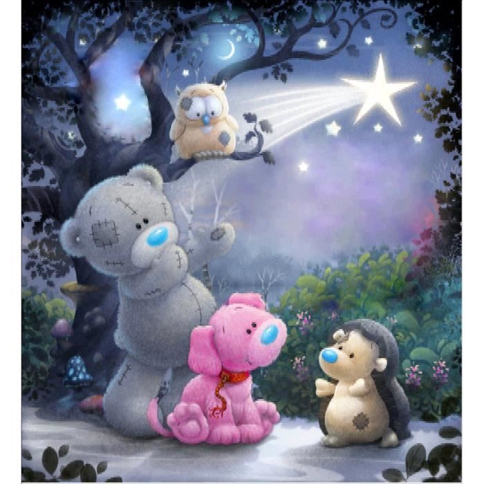Kit de peinture diamant 5D , Motif d'animaux ,Broderie diamant disney Strass et point de croix à broder - Pour arts créaJZ794378