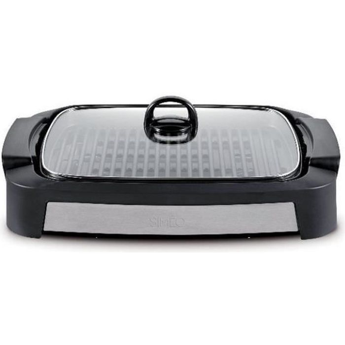 Simeo - barbecue électrique posable 2000w noir-inox - gta440