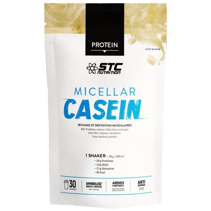 Fort et Musclé-STC Nutrition Micellar Casein 750 g (Parfum : Banane)