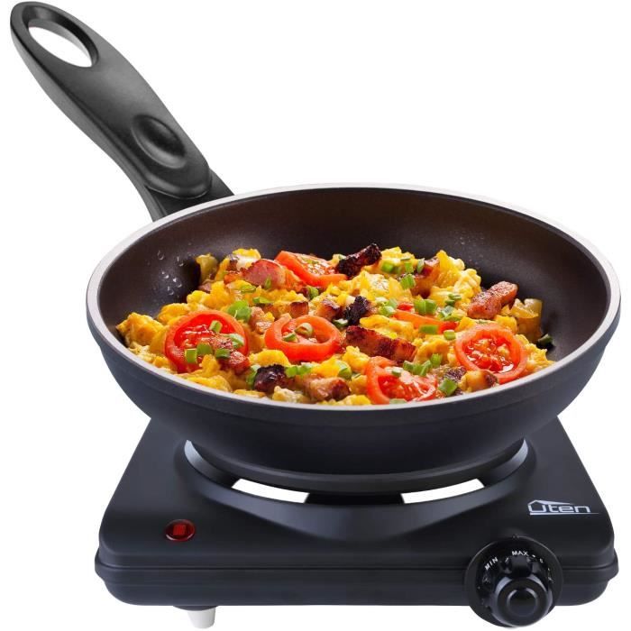 Uten four électrique 120V 1000W cuisinière électrique Portable Plaque de Cuisson Chauffante Double