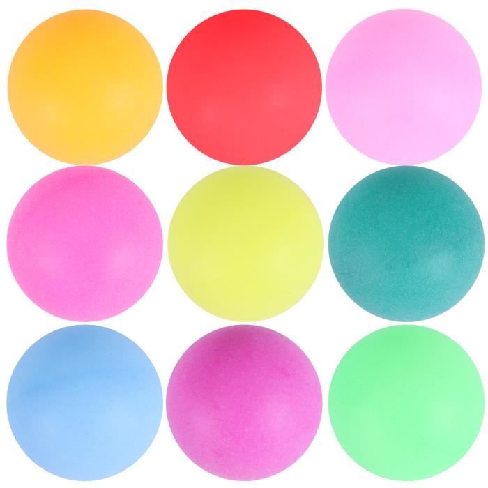 100 pcs Ping Pong Balles Coloré 40mm Sans Soudure Durable D'entraînement RAQUETTE DE TENNIS DE TABLE - CADRE DE TENNIS DE TABLE